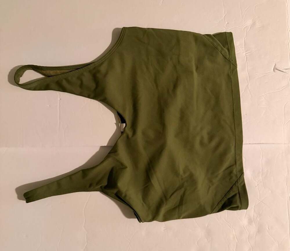 Lululemon Align Olive Green Longline Sports Bra Size 10